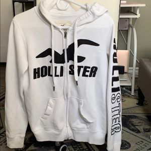 white hollister jacket